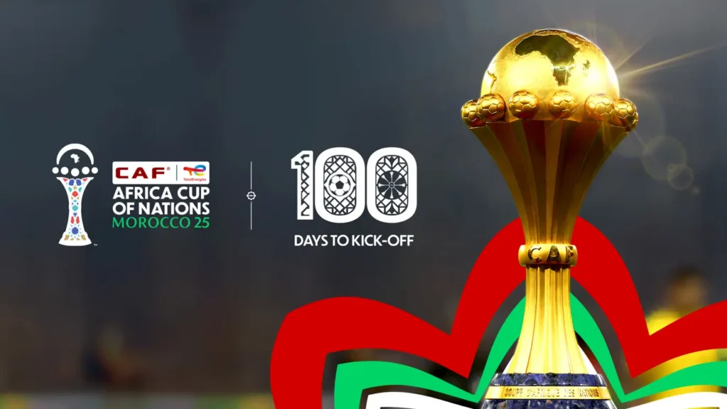 CAF 100-day 2025 AFCON poster
