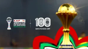 CAF 100-day 2025 AFCON poster
