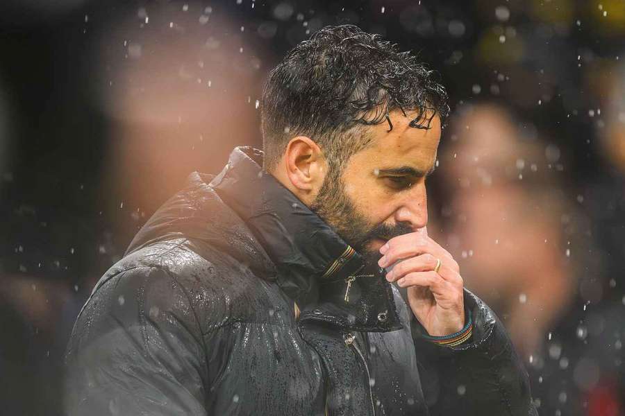 Man Utd manager, Ruben Amorim, during the match against Chelsea
