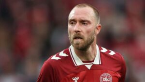 Christian Eriksen playing for Denmark