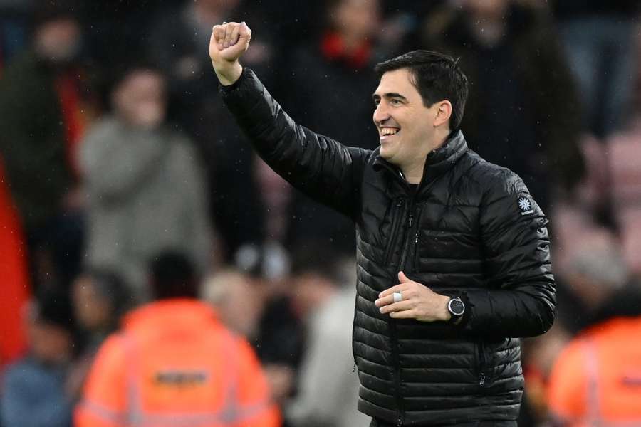 Bournemouth manager Andoni Iraola after a Premier League match at the Vitality Stadium