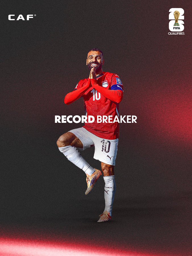 Mohamed Salah Breaks Record as Africa’s Top World Cup Qualifier Scorer