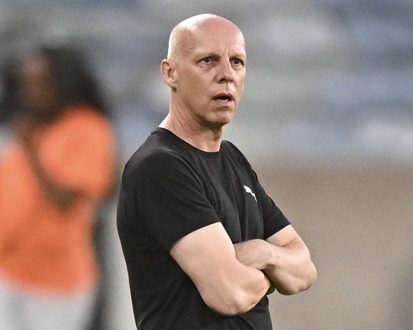 Michael Nees, Coach of Zimbabwe during FIFA World Cup Qualifiers 2026 match between Zimbabwe and Benin at Moses Mabhida Stadium in Durban on 20 March 2025 ©Gerhard Duraan/BackpagePix