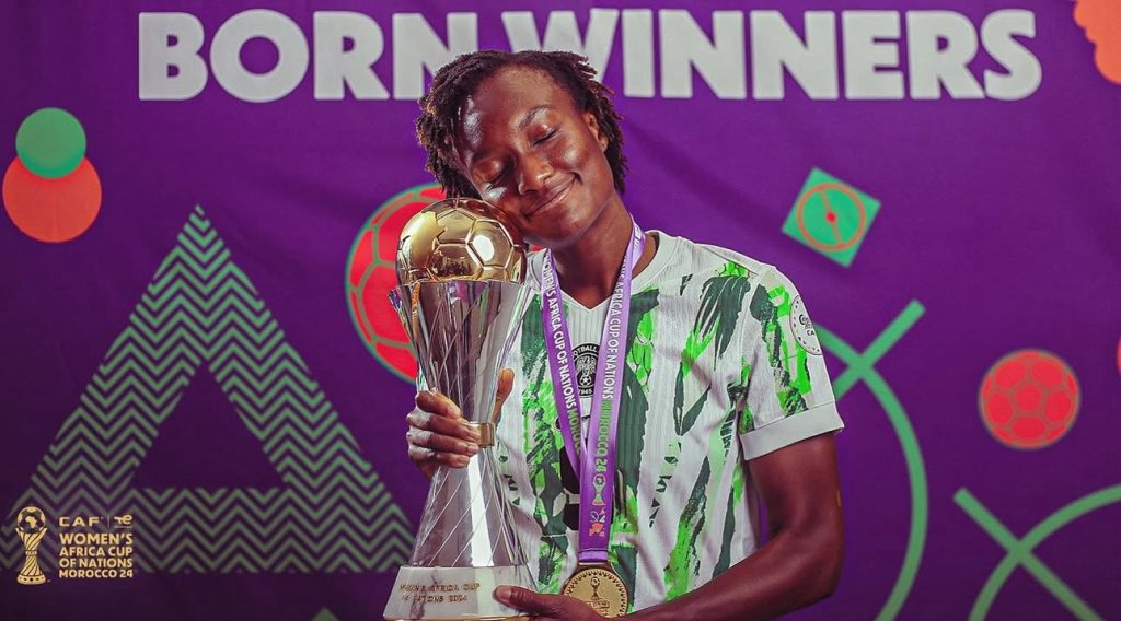 Ifeoma Onumonu, Super Falcons, Nigeria, women’s football, retirement, NWSL, Montpellier, World Cup, Olympics, Africa Cup of Nations,