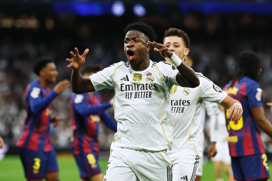 Vinicius Junior during El Clasico