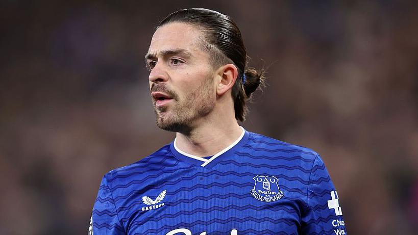 Jack Grealish in action for Everton