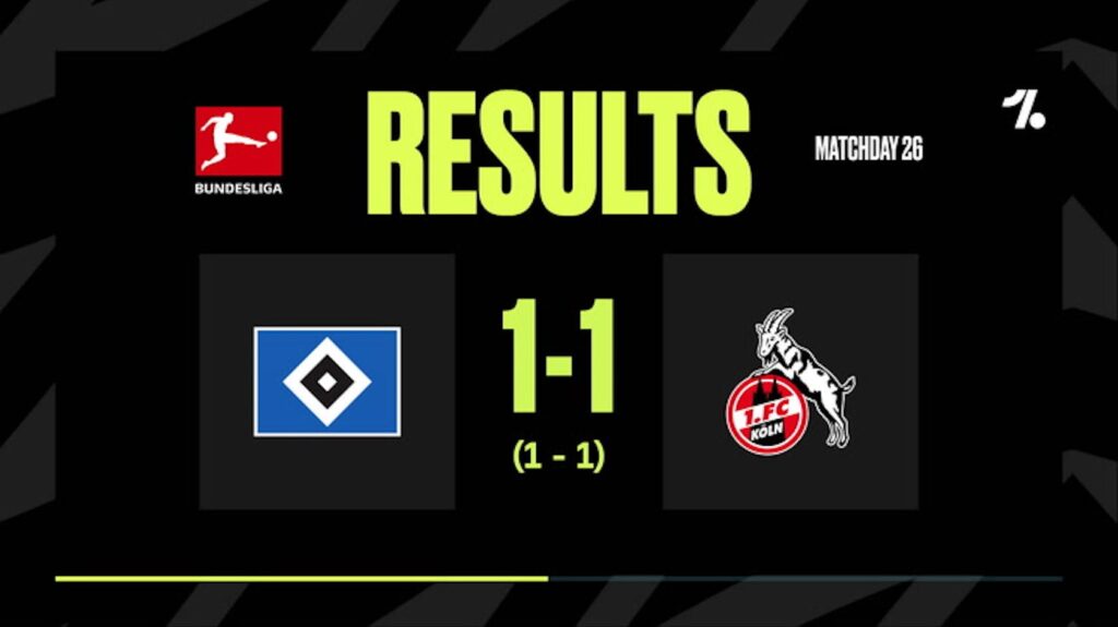 Key Match Highlights: Hamburg vs Köln Ends in 1