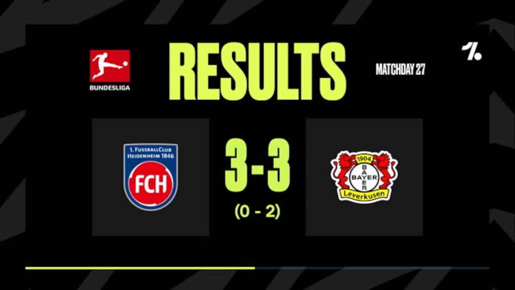 Heidenheim and Bayer Leverkusen Clash in Thrilling 3